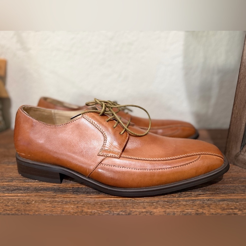 Fratelli Select brown oxford leather lace-up dress shoes size 10 NEW